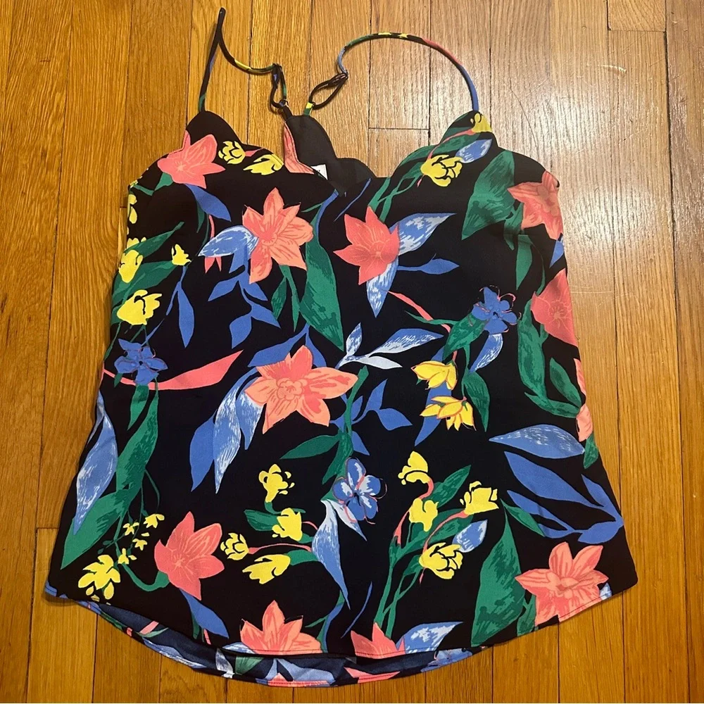 J. Crew scalloped floral cami